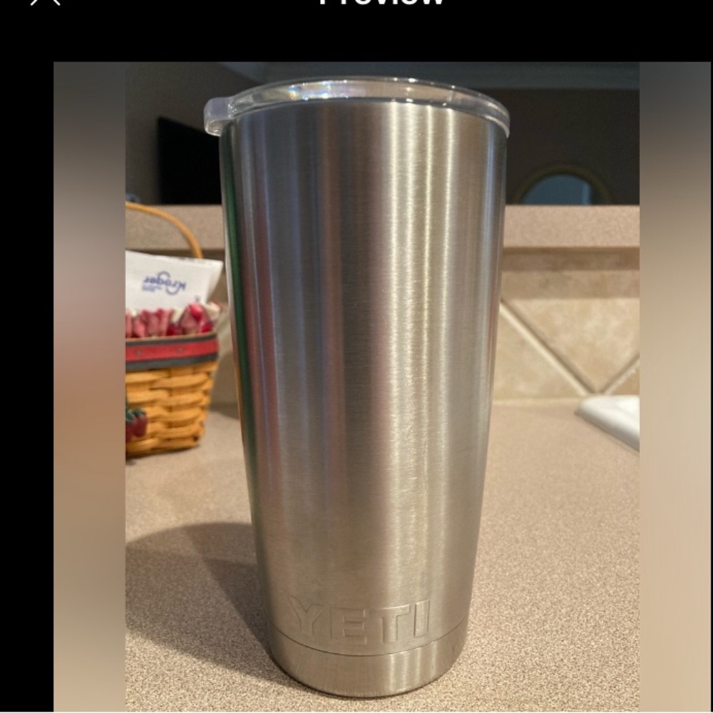 YETI!!! Rambler Tumbler- Stainless Steel